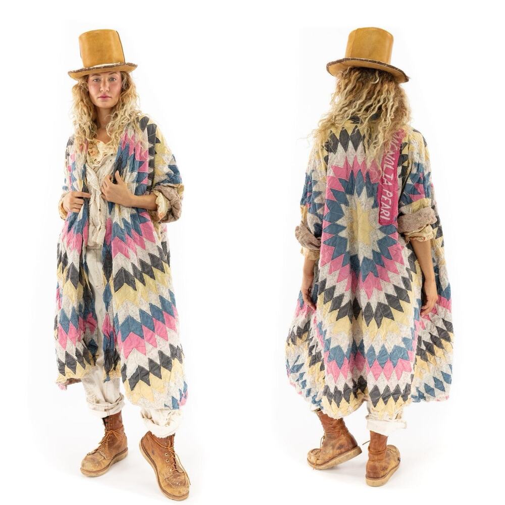 Magnolia Pearl Sitara Quiltwork kimono jacket - one size